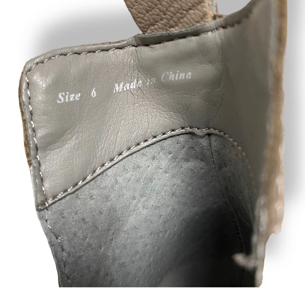 Dolce Vita Bianca Perforated Suede Ankle Boot, Sz 6, Tan Neutral Booties Taupe - Picture 5 of 6